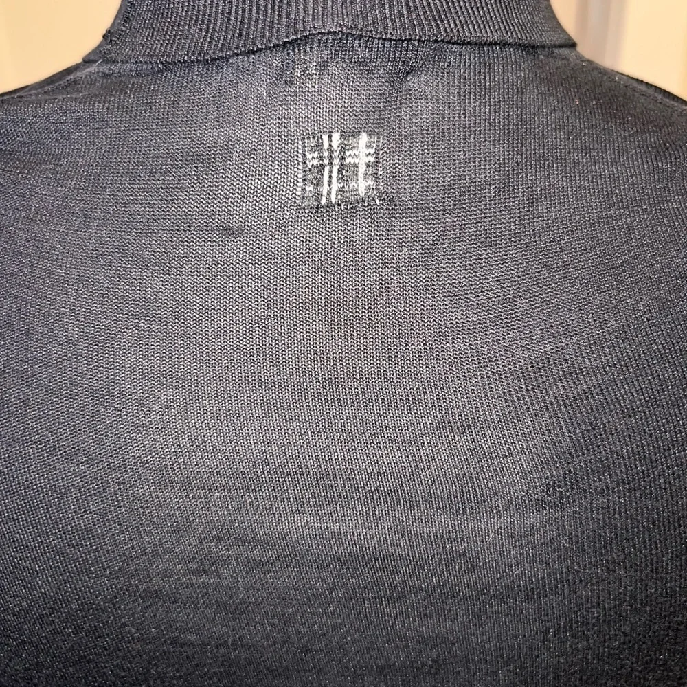 Burberry Black Women's Turtleneck 100% Silk Sweater - Picture 3 of 6